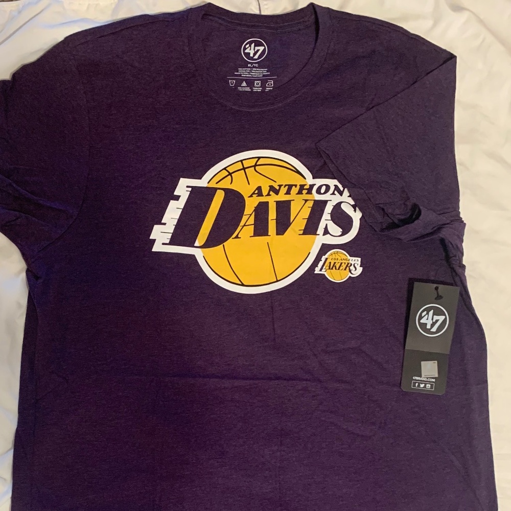 Los Angeles Lakers Anthony Davis 47 t-shirt mens XL Purple